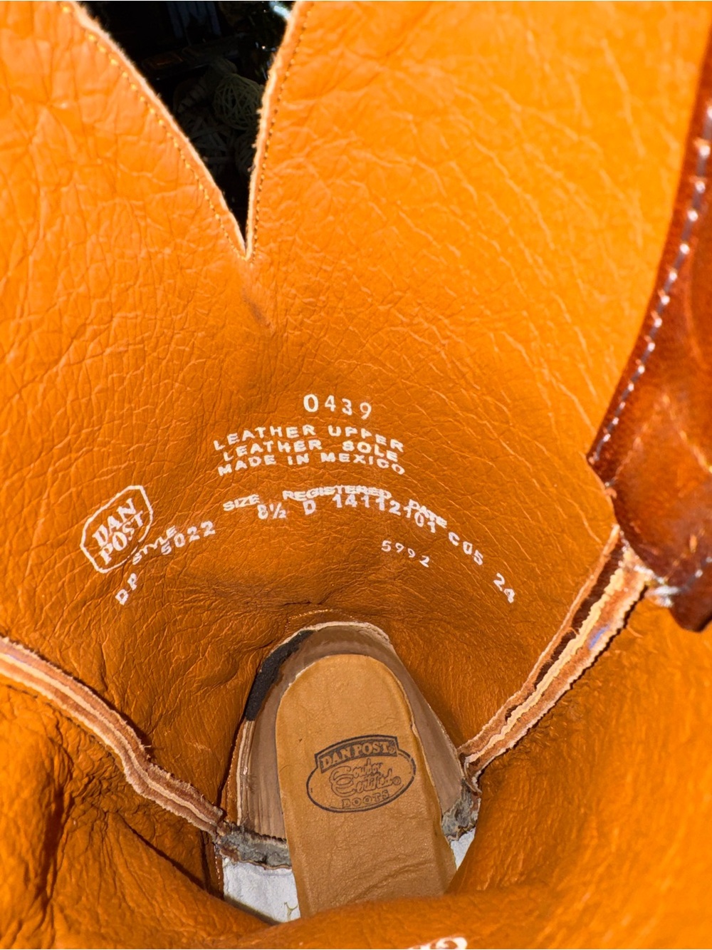 Dan post Grey pirarucu cutter toe boot - Picture 4 of 5